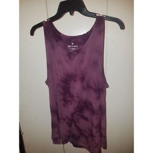 Tie-dyed purple Tank top